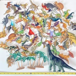 100+ Dinosaur Toys Miniatures Figurines Jurassic Park World Plastic Mini